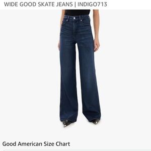 Good American Flare Jeans in Deep Blue